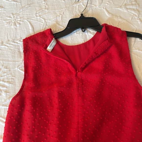 Babaton sleeveless blouse. Red. - Picture 4 of 5